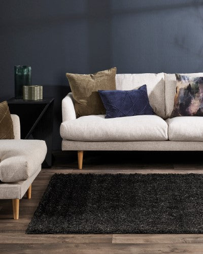 Floor Rug - Stirling Black Fleck (160 x 230cm) - OLLO