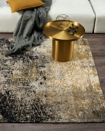 Floor Rug - Belgrave Maverick Navy/Gold (160 x 230cm ) - OLLO