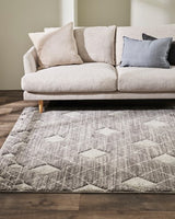 Floor Rug - Barcelona Sabrina Charcoal (160 x 230cm) - OLLO