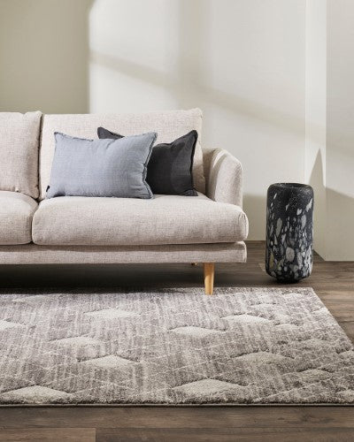 Floor Rug - Barcelona Sabrina Charcoal (160 x 230cm) - OLLO
