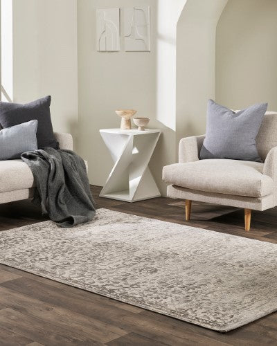 Floor Rug - Vincetti Eloise Silver (160 x 230cm) - OLLO