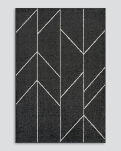 Floor Rug - Savannah Kingston Black (160 x 230cm) - OLLO
