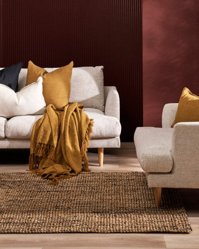 Floor Rug -  Sahara Monroe Black (160 x 230cm) - OLLO
