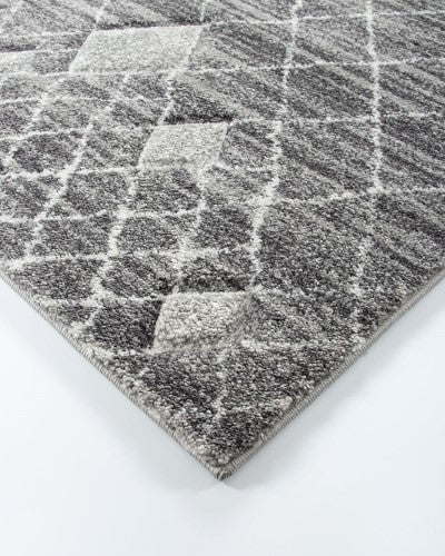 Floor Rug - Barcelona Sabrina Charcoal (200 x 290cm) - OLLO