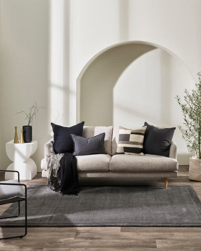 Floor Rug - Chevalier Charcoal (200 x 290cm) - OLLO