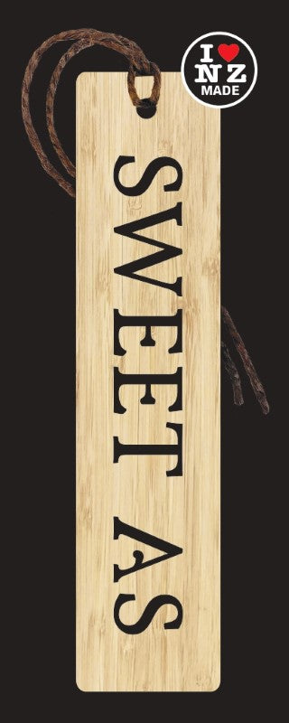 Bamboo Bookmark Laser Cut with Sweet As