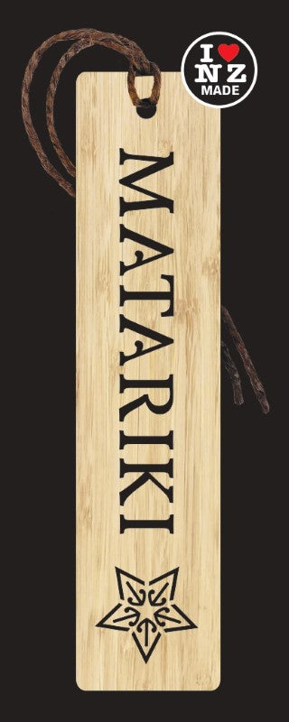 Bamboo Bookmark Laser Cut with Matariki