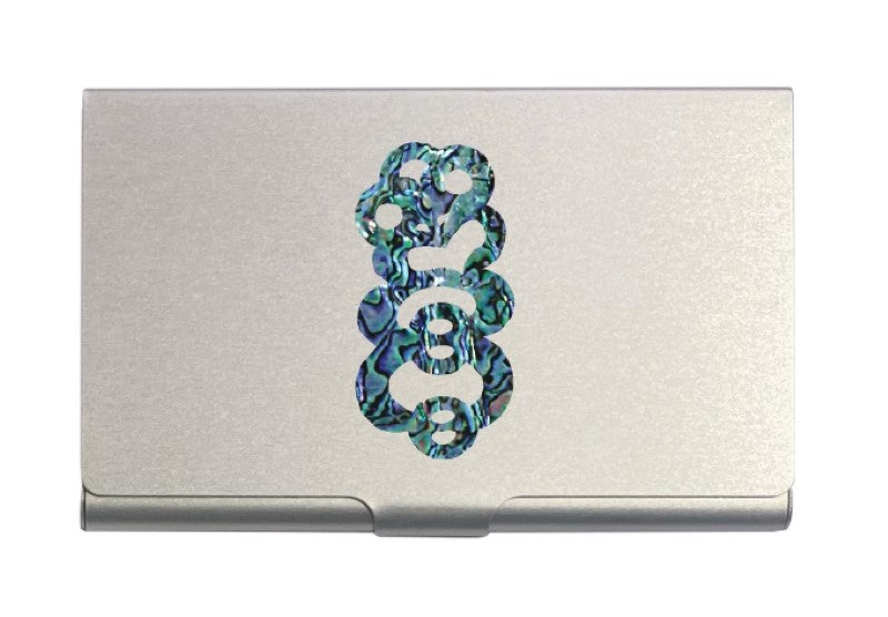 Aluminium Cardholder with Paua Tiki