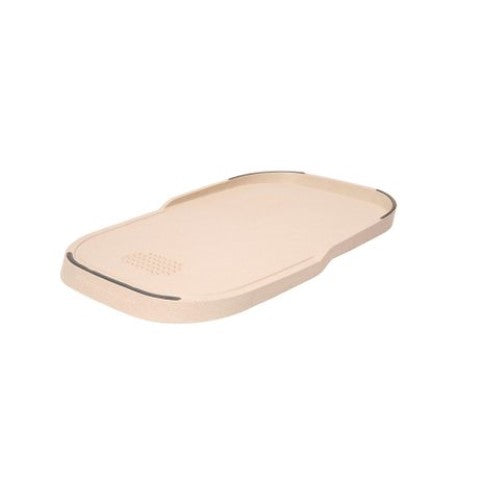 Eco-friendly Dexam Wheatfibre Chopping Board 2 in 1, 38 x 24 cm, with meat spikes on one side and smooth chopping surface on the other.