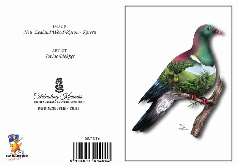 WOP - Sophie Blokker Greetings Card - Wood Pigeon