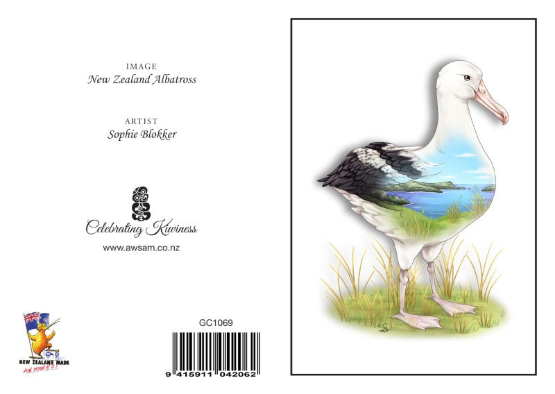 ALB - Sophie Blokker Greetings Card - Albatross