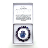 Bracelet - Hamsa Evil Eye Amethyst