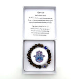 Bracelet - Hamsa Evil Eye Tiger Eye
