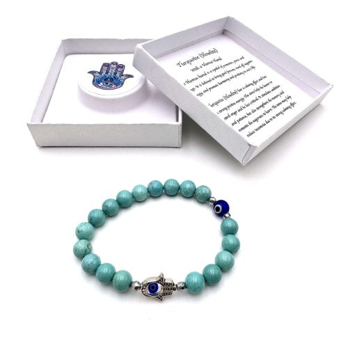 Bracelet - Hamsa Evil Eye Turquoise