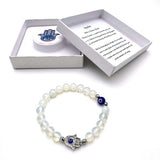 Bracelet - Hamsa Evil Eye Opalite