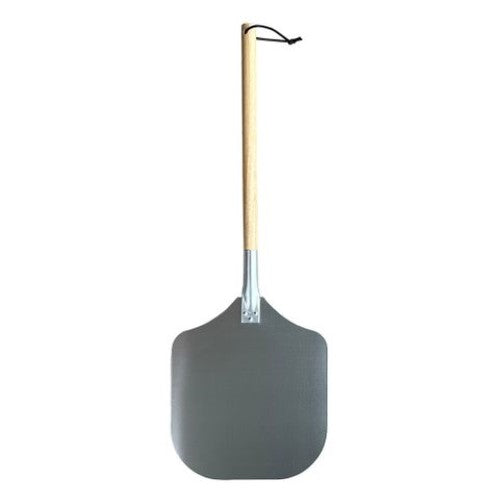 Aluminum Pizza Peel with adjustable lengths, perfect for safe pizza transfer from oven to table in a stylish design.