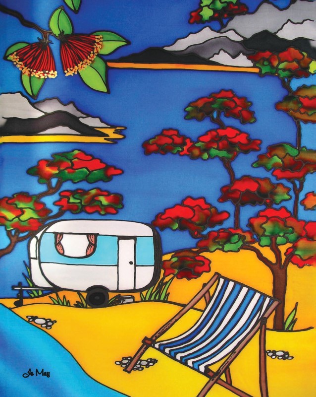 Jo May Medium Print 31 x 39cm Caravan