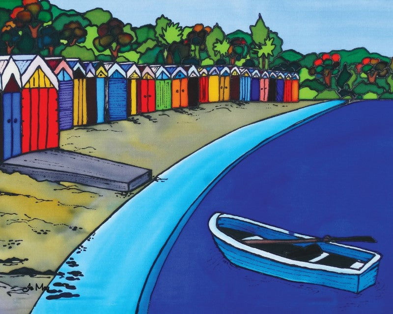 Jo May Medium Print 31 x 39cm Boat Sheds