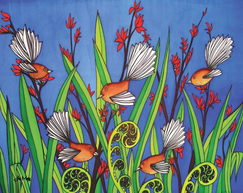 Jo May Small Print 20 x 25cm Fantails