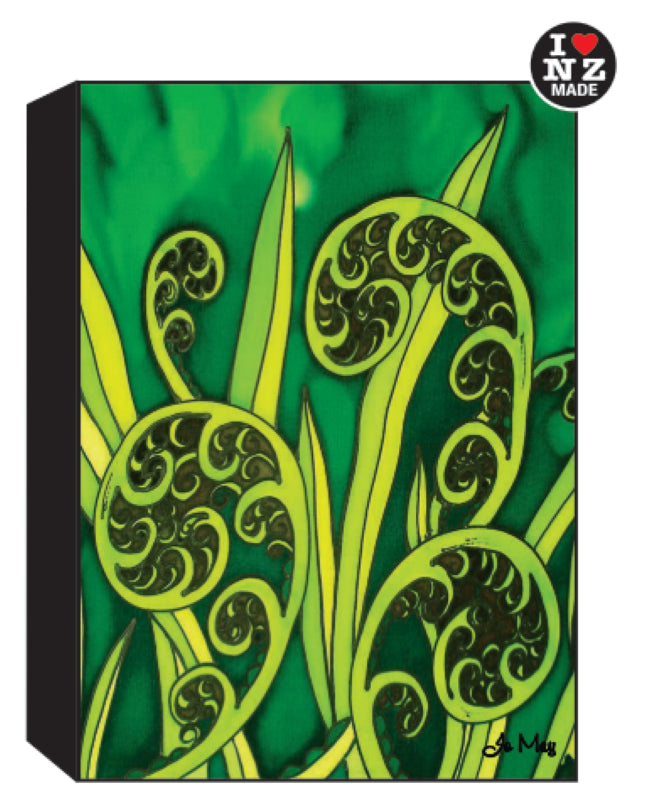 Jo May Rectangle 10 x 14 cm Black Art Block - Koru