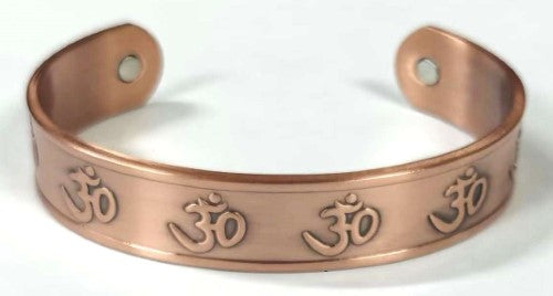 Magnetic Copper Bracelet - Om