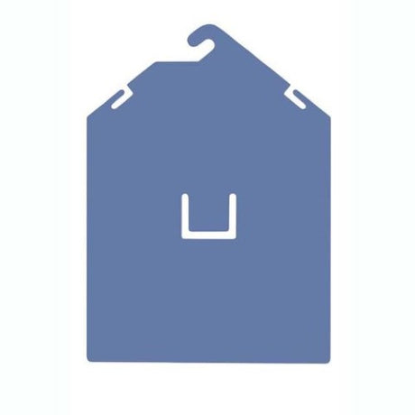 Dexam Adult Apron Hanger in white, neatly stores aprons to prevent wrinkles and keep your kitchen organized.