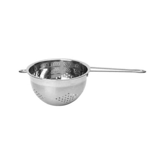 Dexam stainless steel colander, 20cm, perfect for straining pasta and washing veggies, durable and elegantly designed.