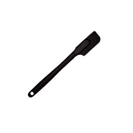 Mastrad silicone spatula set in black, ideal for non-stick cookware, durable and dishwasher safe for easy cleaning.