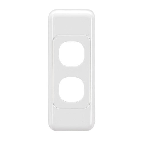 2 GANG ARCHITRAVE SWITCH WHITE