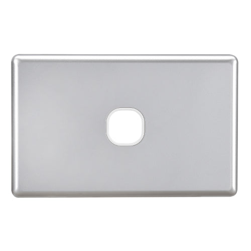 Elegant 1 Gang Blank Switch in silver, perfect for covering unused switch boxes with a polished finish for modern interiors.