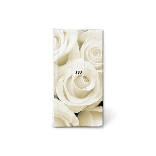 Elegant PAPER + DESIGN Wedding Roses tissues, 62 ply, eco-friendly, perfect for upscale events and sustainable celebrations.