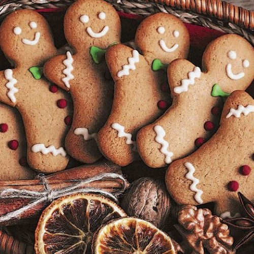 Luncheon Napkin - Gingerbread Men