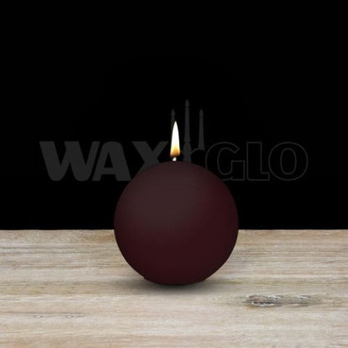 Waxglo Candle - 60mm Dia BALL CANDLE - CRANBERRY