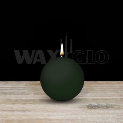 Waxglo Candle - 60mm Dia BALL CANDLE - GREEN