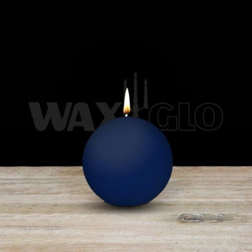 Waxglo Candle - 60mm Dia BALL CANDLE - NAVY