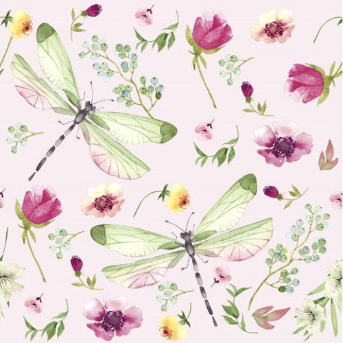 Cocktail Napkin - Summer Field Pink