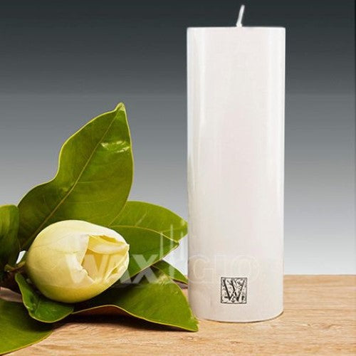 Waxglo Candle - 70x225mm Smooth Finish Cylinder-White