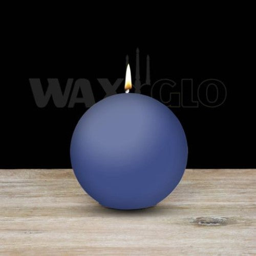 Waxglo Candle - 80mm Dia BALL CANDLE - WEDGEWOOD BLUE