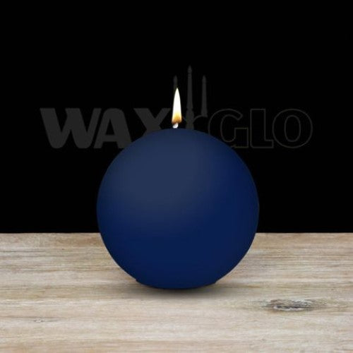 Waxglo Candle - 80mm Dia BALL CANDLE - NAVY