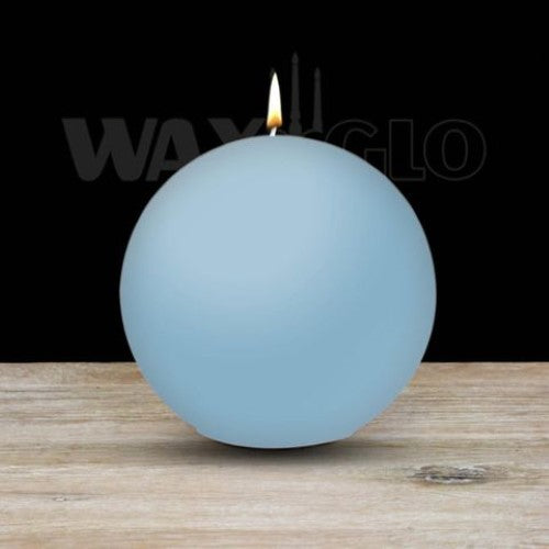 Waxglo Candle - 100mm Dia BALL CANDLE - WATER