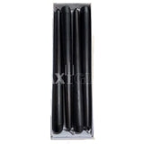 Waxglo Candle - 250mm Unwrapped Taper - Black (12pk)