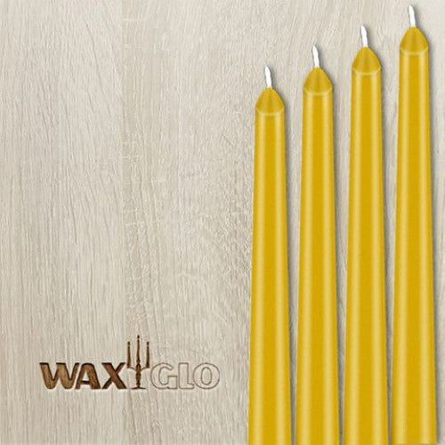 Waxglo Candle - 250mm UNWRAPPED TAPER - PAPAYA