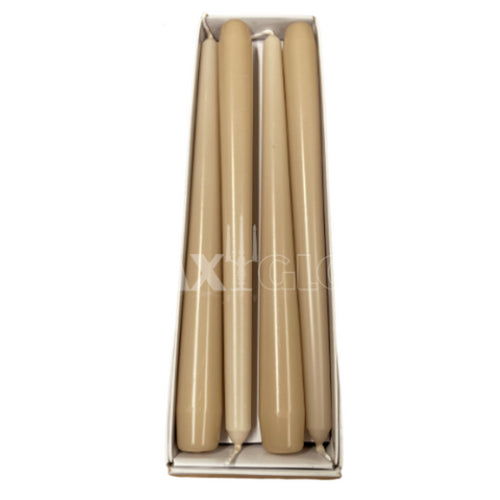 Waxglo Candle - 250mm UNWRAPPED TAPER - SAND