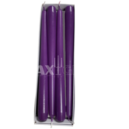 Waxglo Candle - 250mm UNWRAPPED TAPER - VIOLET