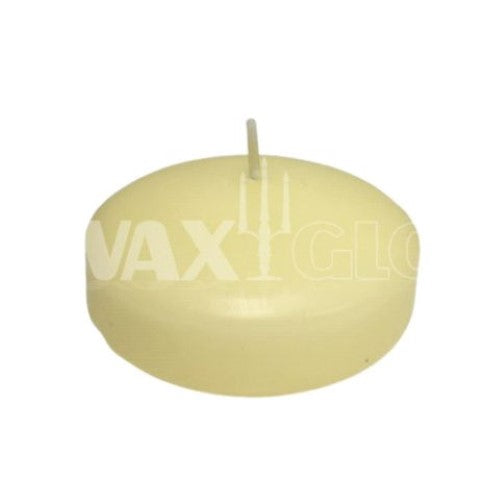 Waxglo Candle - 80mm Floating Disc -Cream