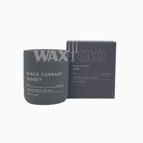 114g Soy Wax Candle In Slate Vessel -Bla