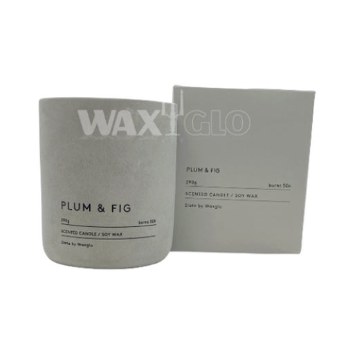 290g Soy Wax Candle In Slate Vessel -Plu