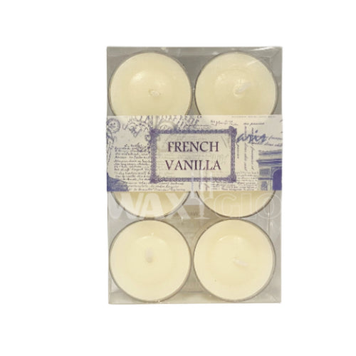 6pc Pack -FRENCH VANILLA TEALIGHTS