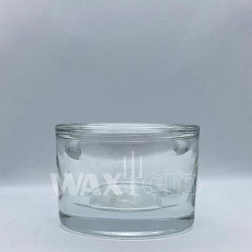 Waxglo- 80x60mm Clear Chunky Glass T/Light Holde