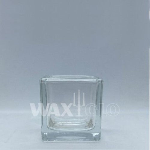 Waxglo- 51x51mm SQUARE GLASS CANDLE HOLDER